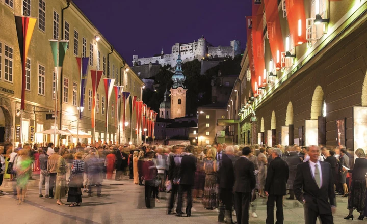 Blick auf die Festspielstadt Salzburg